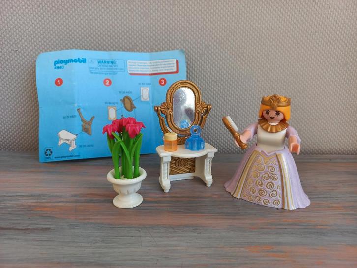 Playmobil 4940 - Prinses met Kaptafel, Kinderen en Baby's, Speelgoed | Playmobil, Zo goed als nieuw, Complete set, Ophalen of Verzenden