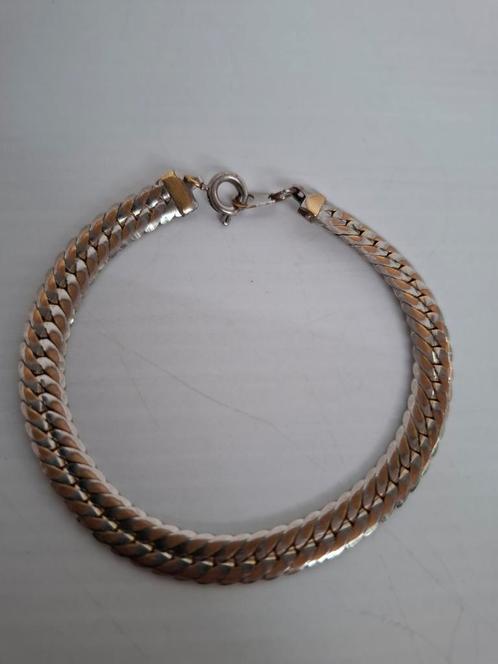Goud- en zilverkleurige armband, Sieraden, Tassen en Uiterlijk, Armbanden, Gebruikt, Goud, Ophalen of Verzenden