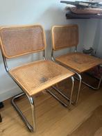 2 OPKNAPPERS: webbing stoelen Thonet Breuer, Ophalen, Gebruikt, Twee, Bruin