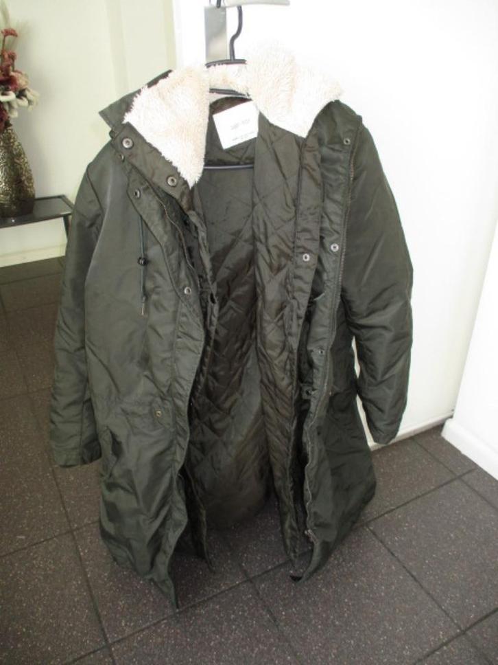 Sissy boy Sissy-boy lange parka jas maat M maat 38, Kleding | Dames, Jassen | Winter, Zo goed als nieuw, Maat 38/40 (M), Groen