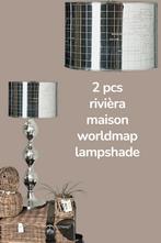 2pcs rivièra maison worldmapshade
( lampvoet kado), Ophalen of Verzenden