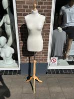 paspop op houten 3 poot standaard / etalagepop torso buste, ., Nieuw, Ophalen of Verzenden, .