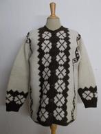 Hand gemaakt Noors/folklore wollen vest! L, Kleding | Dames, Verzenden, Zo goed als nieuw, Maat 42/44 (L), Bruin