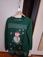 Groene Kersttrui met Sneeuwpop - Maat L, Kleding | Dames, Jurken, Maat 42/44 (L), Ophalen of Verzenden, Geen merk, Gedragen