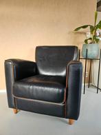 Ceta leren stoelen, Huis en Inrichting, Stoelen, Ophalen, Gebruikt, Twee, Blauw