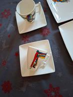 Kop en schotels met gebakbordjes, Ophalen of Verzenden, Zo goed als nieuw, Overige stijlen, Kop(pen) en/of Schotel(s)