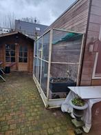 Mooie metalen muur-voiliere in goede staat, Dieren en Toebehoren, Vogels | Hokken en Kooien, Ophalen, Aluminium, Volière