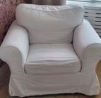Nette witte Ektorp fauteuil, Huis en Inrichting, Fauteuils, Ophalen of Verzenden, Gebruikt, 75 tot 100 cm