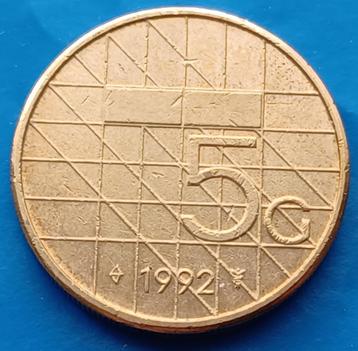 5 gulden 1992 - Beatrix  beschikbaar voor biedingen