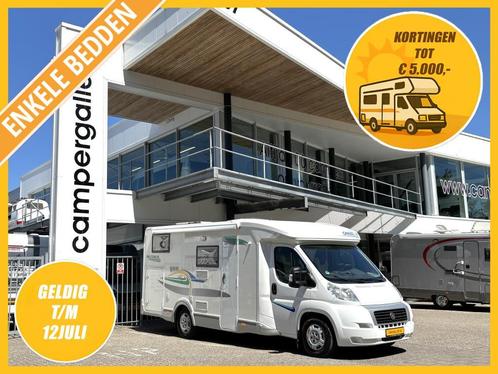 Chausson Welcome 95 ENKELE BEDDEN LUCHTVERING 2X ZONNEPANEEL, Caravans en Kamperen, Campers, Bedrijf, Half-integraal, tot en met 3