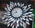 Spiegelklok Wandklok, Ophalen of Verzenden, Gebruikt, Wandklok