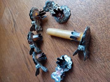 ANTIEKE/OUDE KERSTBOOM KNIJPERTJES 6 STUKS  beschikbaar voor biedingen