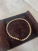 BLUSH PAREL CHOKER KETTING PARELKETTING 14 KARAAT GOUD SLOT, Ophalen of Verzenden, Zo goed als nieuw, Goud, Goud