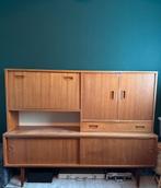 Vintage Kast Wandmeubel Wandkast Highboard Jaren 60 Retro, Ophalen, Gebruikt, Met deur(en), 150 tot 200 cm