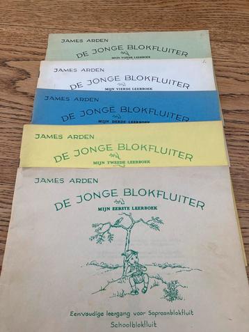Blokfluit Leerboek Sopraan - Deel 1 t/m 5 james arden beschikbaar voor biedingen