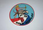 F-16 sticker solo display, Verzenden, Luchtmacht, Nederland, Overige typen