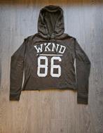 Groene cropped hoodie, Kleding | Dames, H&M, Ophalen of Verzenden, Zo goed als nieuw, Maat 36 (S)