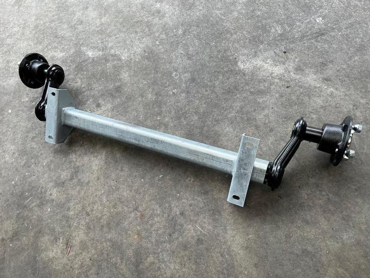 Aanhanger as 750 kg diverse padmaten 700-1400 mm 4/5 Gts, Auto diversen, Aanhangwagen-onderdelen, Nieuw, Verzenden