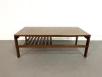 retro vintage design salontafel van wengé uit de jaren 60, Huis en Inrichting, Tafels | Salontafels, Ophalen, Gebruikt, 100 tot 150 cm