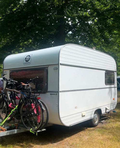 Retro caravan TEC stapelbed, Caravans en Kamperen, Caravans, Particulier, tot en met 4, 1000 - 1250 kg, Rondzit, Ophalen