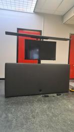 Nieuw voetbrod met tv lift zwart kleur stof maximaal 55 inch, Ophalen of Verzenden, Nieuw, 25 tot 50 cm, Minder dan 100 cm