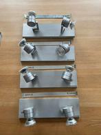 Opbouw spots RVS, Huis en Inrichting, Lampen | Spots, Ophalen, Metaal of Aluminium, Led