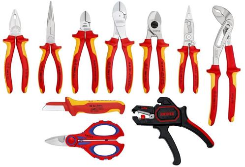 Knipex 17 81 34 Tangenset VDE | 10-delig, Doe-het-zelf en Verbouw, Gereedschap | Handgereedschap