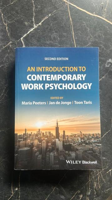 An Introduction to Contemporary Work Psychology 2e ed. beschikbaar voor biedingen