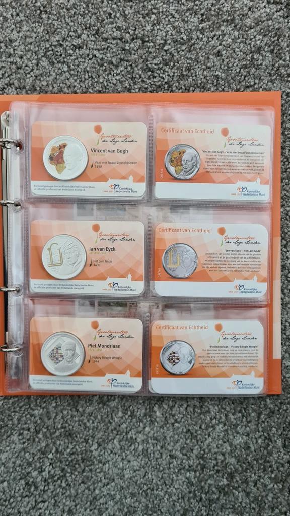 Grootmeesters der Lage Landen - Coincard Collectie, Postzegels en Munten, Munten en Bankbiljetten | Verzamelingen, Munten, Nederland