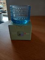 Iittala kastehelmi waxinelichthouder waterblauw, Ophalen of Verzenden, Zo goed als nieuw, Overige materialen, Minder dan 25 cm