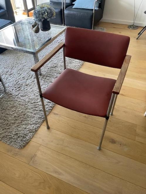 4 (eetkamer)stoelen, Huis en Inrichting, Stoelen, Gebruikt, Vier, Hout, Kunststof, Metaal, Overige kleuren, Ophalen