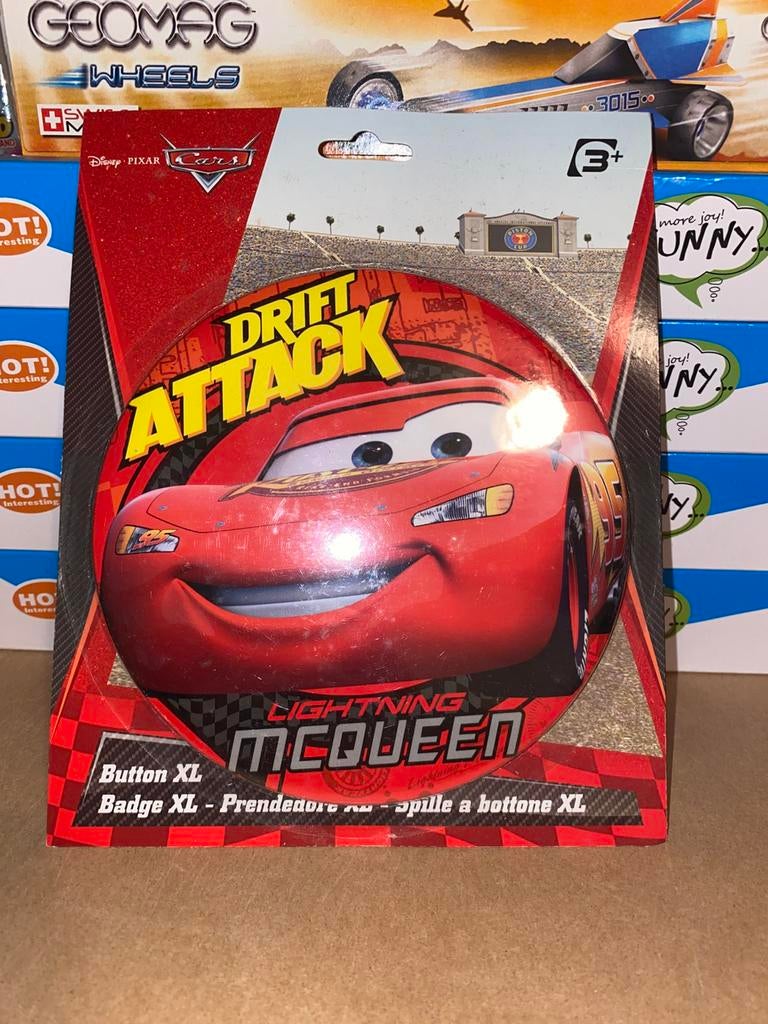 Disney Cars XL Button Lightning McQueen – 14 cm – Nieuw, Verzenden, Nieuw, Overige typen
