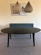 Ovale eettafel zwart, Huis en Inrichting, Tafels | Eettafels, Ophalen, 200 cm of meer, 50 tot 100 cm, Zo goed als nieuw