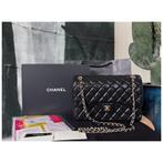 Chanel - Medium & Jumbo Classic Caviar Double Flap Leer, Ophalen of Verzenden, Nieuw, Zwart, Schoudertasje