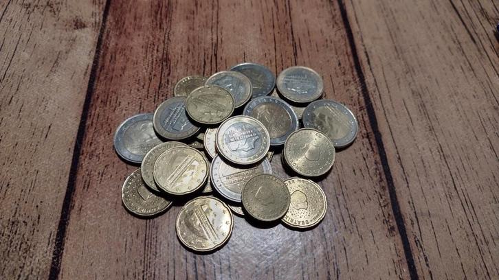 Zak vol Nederlandse euromunten, Postzegels en Munten, Munten | Nederland, Losse munt, Euro's, Koningin Beatrix, Ophalen of Verzenden