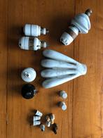 Retro Porselein installatie materiaal, Huis en Inrichting, Lampen | Losse lampen, Oude installatie onderdelen Electrabel, Gebruikt