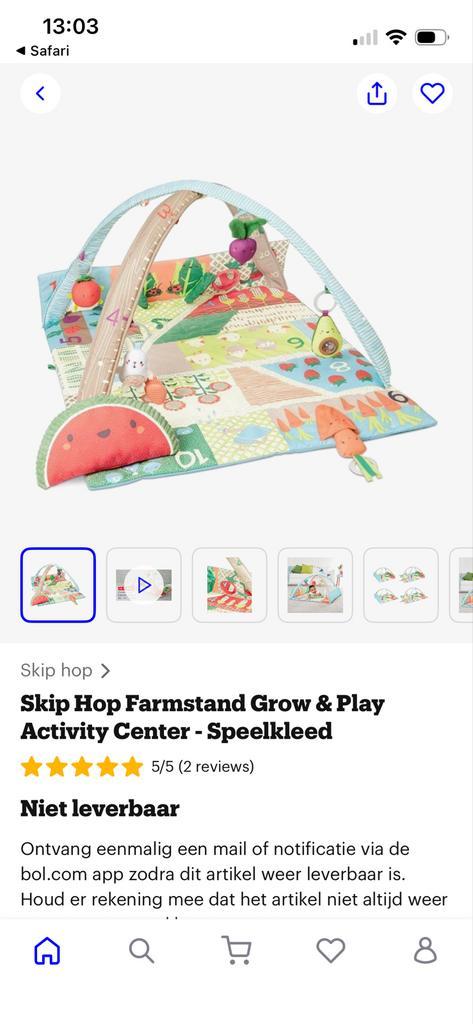 Skip Hop Speelkleed - Farmstand Grow & Play, Kinderen en Baby's, Speelgoed | Speelkleden, Zo goed als nieuw, Ophalen of Verzenden