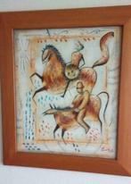 Mooi schilderij - Don Quichot - gesigneerd - in mooie lijst, Antiek en Kunst, Ophalen