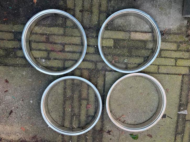 Velgringen oldtimer chrome, Auto diversen, Wieldoppen, Zo goed als nieuw, Ophalen of Verzenden