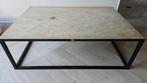 Houten salontafel met metalen frame Riverdale, Gebruikt, 50 tot 100 cm, Vierkant, 50 tot 100 cm