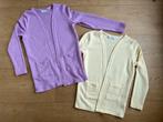 2x Name-It vest NKFVICTI | lila en licht geel, Meisje, Trui of Vest, Ophalen of Verzenden, Zo goed als nieuw