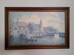 Schilderij S.Schaeffer- gezicht op Delfshaven, Rotterdam, Antiek en Kunst, Ophalen