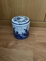 Delfts Blauwe Stroopwafelpot met Molens, Antiek en Kunst, Ophalen of Verzenden