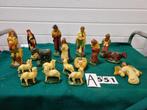 Kerststal beelden vintage antiek ,[a551], Ophalen of Verzenden
