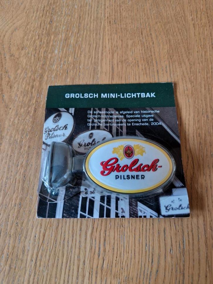 Grolsch mini lichtbak Nieuw, Verzamelen, Biermerken, Nieuw, Reclamebord, Plaat of Schild, Grolsch, Ophalen