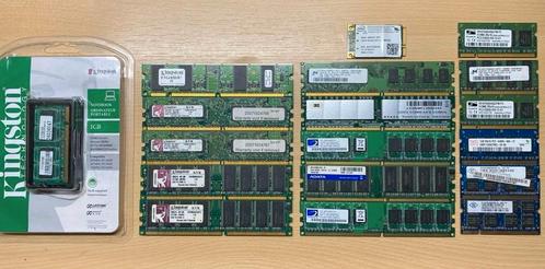 Diverse DDR ram geheugen sticks., Computers en Software, RAM geheugen, Desktop, DDR, Ophalen of Verzenden
