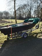 Tour visboot met motor en trailer, Watersport en Boten, Motorboten en Motorjachten, Ophalen, Gebruikt, Minder dan 10 pk, Tot 6 meter
