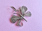 jwg Vintage 60s boho zilver filigrein vlinder ketting hanger, Sieraden, Tassen en Uiterlijk, Antieke sieraden, Verzenden, Zilver