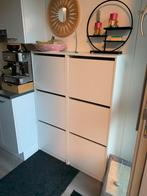 Schoenenkast 3 vakken, wit, 49x28x135 cm, Ophalen, Zo goed als nieuw