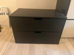 Zwarte ladenkast (IKEA Nordli), Huis en Inrichting, Ophalen, Kunststof, Gebruikt, 1 of 2 laden